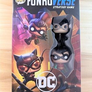 Funko Strategy Game with Black and Blue Accents robin Catwoman